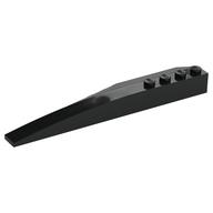 Brick Wedged, Curved 12 x 3 Right (Black)
