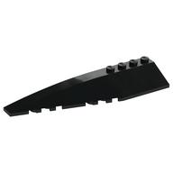 Brick Wedged, Curved 12 x 3 Left (Black)