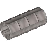 Technic Axle Connector Ridged [with x Hole x Orientation] (Pearl Light Gray)