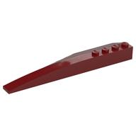 Brick Wedged, Curved 12 x 3 Right (Dark Red)
