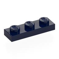 Plate 1 x 3 (Dark Blue)