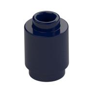 Brick Round 1 x 1 Open Stud (Dark Blue)