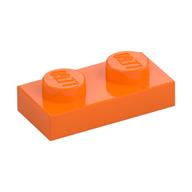 Plate 1 x 2 (Orange)
