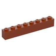 Brick 1 x 8 (Dark Orange)