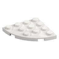 Plate Round Corner 4 x 4 (White)