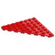 Wedge Plate 8 x 8 Cut Corner (Red)