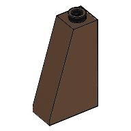 Brick Sloped 75° 2 x 1 x 3 with Open Stud (Brown)