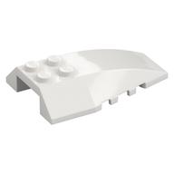 Brick Wedged, Curved 6 x 4 Triple (White)