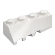 Brick Wedged, Sloped 45° 4 x 2 Right (White)
