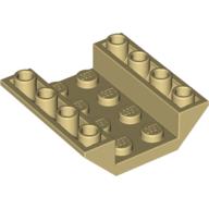 Brick Sloped Inverted 45° 4 x 4 Double with 4 x 2 Recessed (Tan)