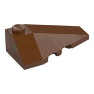 Brick Wedged, Sloped 4 x 2 Triple Right (Reddish Brown)