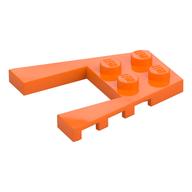 Wedge Plate 4 x 4 with 2 x 2 Cutout (Orange)