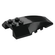 Brick Wedged, Curved 6 x 4 Triple (Black)