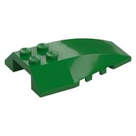 Brick Wedged, Curved 6 x 4 Triple (Green)