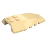 Brick Wedged, Curved 6 x 4 Triple (Tan)