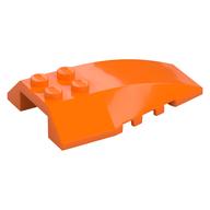Brick Wedged, Curved 6 x 4 Triple (Orange)