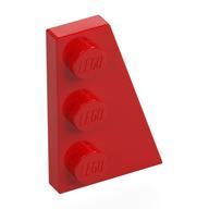 Wedge Plate 3 x 2 Right (Red)