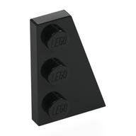 Wedge Plate 3 x 2 Right (Black)