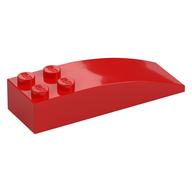Brick Curved 6 x 2 (Red)