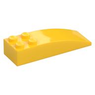 Brick Curved 6 x 2 (Yellow)