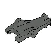 Animal Body Part, Alligator / Crocodile / Dragon Upper Jaw / Dinosaur Tongue (Dark Gray)