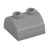 Brick Curved 2 x 2, Two Top Studs (Light Bluish Gray)