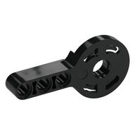 Technic Rotation Joint Disk with Pin Hole and 3L Beam Thick (Black)