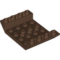Brick Sloped Inverted 45° 6 x 4 Double with 4 x 4 Recessed (Brown)