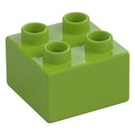 Duplo Brick 2 x 2 (Lime)