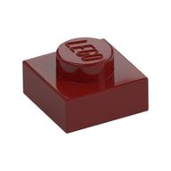 Plate 1 x 1 (Dark Red)