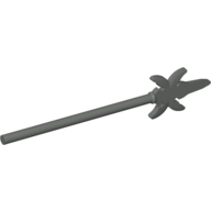 Weapon Pike / Spear [4 Side Blades] (Dark Gray)
