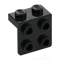 Bracket 1 x 2 - 2 x 2 (Black)