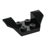 Mudguard 2 x 4 with 2 x 2 Studs and Flared Wings (Black)