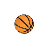 Sports Basketball [Plain] (Orange)