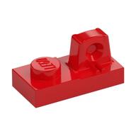 Hinge Plate 1 x 2 Locking with 1 Finger On Top (Red)