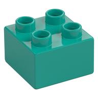 Duplo Brick 2 x 2 (Dark Turquoise)