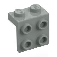 Bracket 1 x 2 - 2 x 2 (Light Gray)