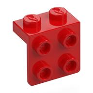 Bracket 1 x 2 - 2 x 2 (Red)