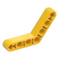 Technic Beam 1 x 7 Bent (4 - 4) Thick (Yellow)