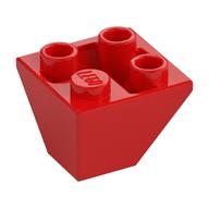 Brick Sloped Inverted 45° 2 x 2 Double Convex (Red)