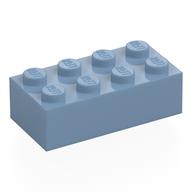 Brick 2 x 4 (Sand Blue)