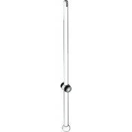 Bar 16L with Open Stud, Towball, and Slit [aka Windsurfer Mast] (White)