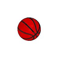 Sports Basketball [Plain] (Red)