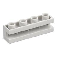 Brick Special 1 x 4 with Groove (White)