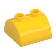 Brick Curved 2 x 2, Two Top Studs (Yellow)