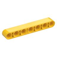 Technic Beam 1 x 7 Thick (Yellow)