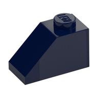 Brick Sloped 45° 2 x 1 with Bottom Pin (Dark Blue)