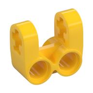 Technic Axle and Pin Connector Perpendicular Double Split (Yellow)