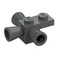 Brick Special 1 x 1 with 3 Speakers / Loudspeakers / Space Positioning Rockets (Dark Gray)