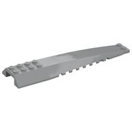 Brick Wedged, Curved 16 x 4 Triple with Inner Ridges (Light Bluish Gray)